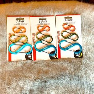 Nite Ize Bundle Three Packs of S-Biners, Dual Carabiners